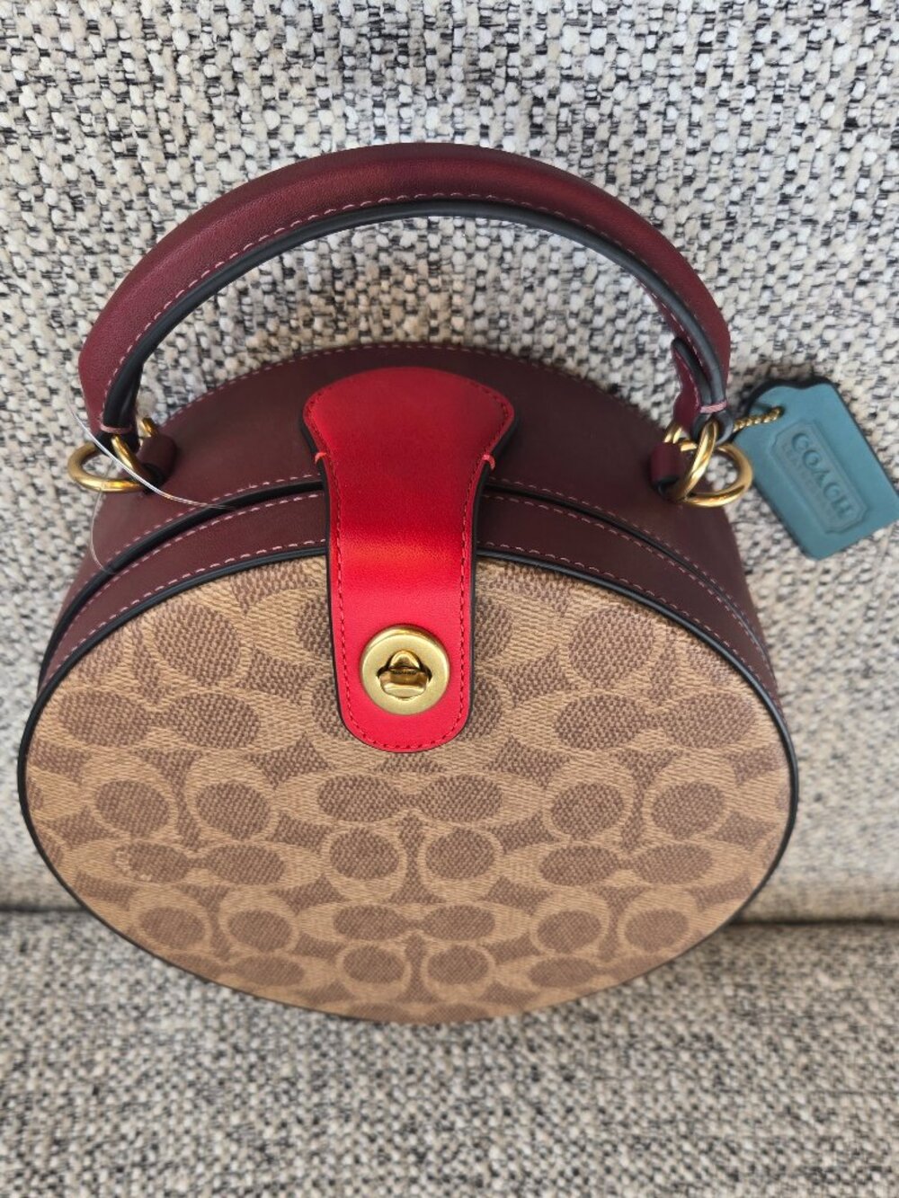 Coach Lunar New Year Circle Bag in Signature Canvas - Picture 7 of 16
